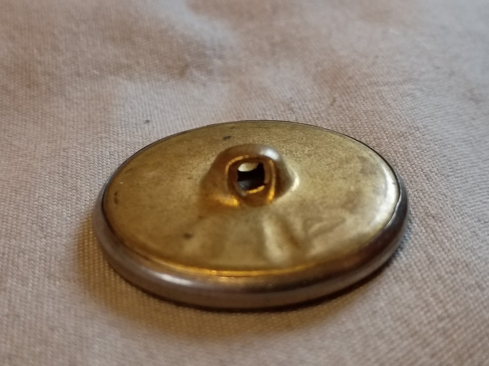 Antique Ship Metal Picture Button.