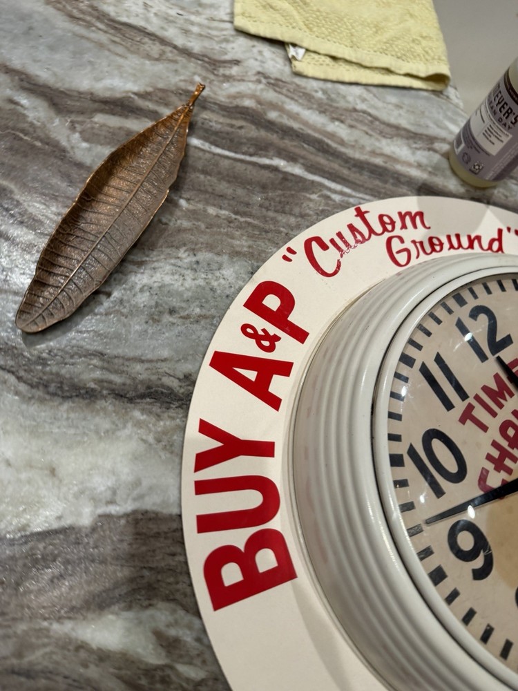 Vintage A&P Coffee Clock