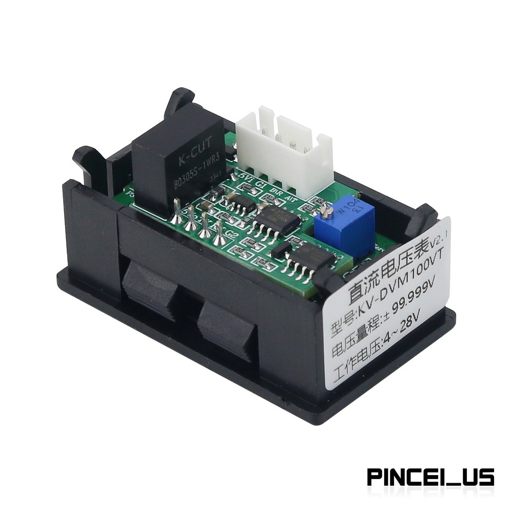 KV-DVM100V Isolated Interface Digital Display Voltmeter DC Voltmeter 0-99.999V