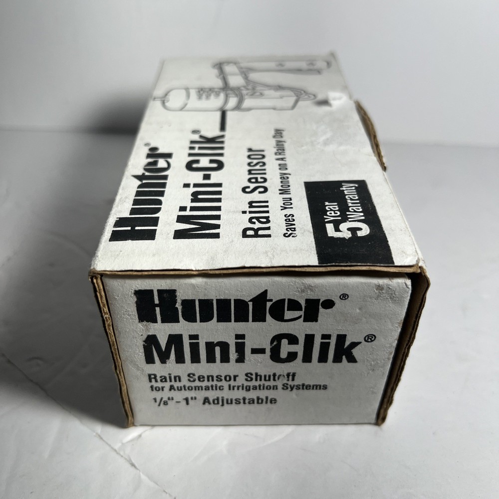 Hunter Mini Clik Rain Sensor Shutoff for Automatic Irrigation Systems with Mount