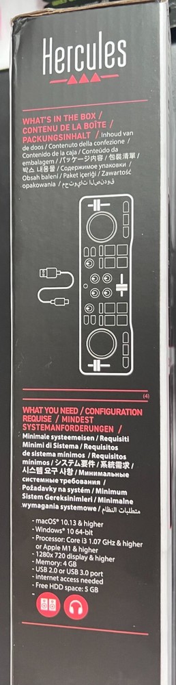 Hercules DJ DJControl Starlight Controller for Serato DJ Lite 1623