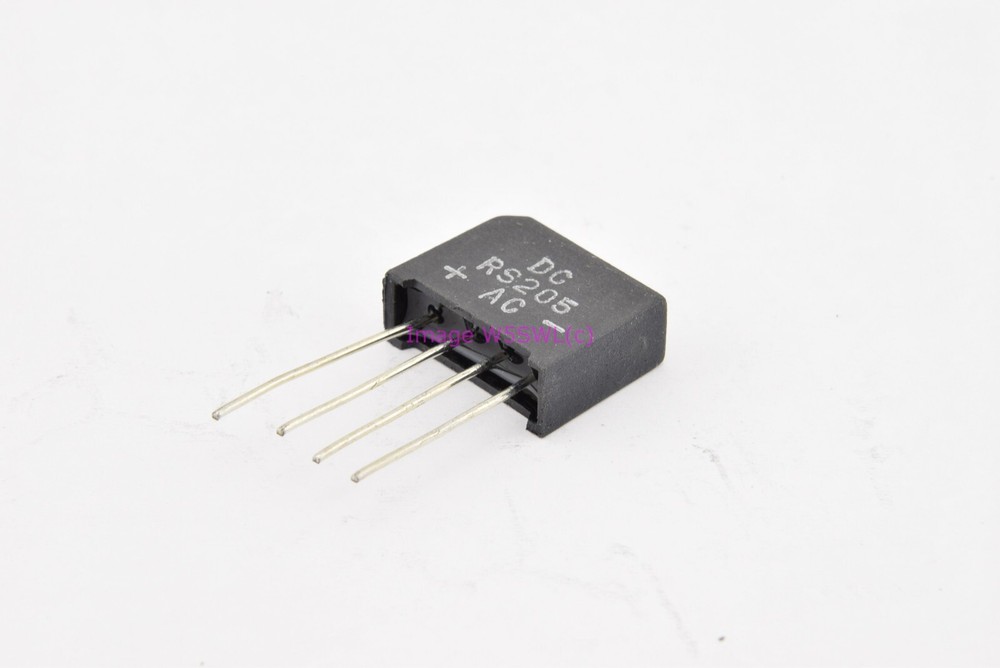 RS205 600V 2A Full Wave Bridge Rectifier DC Components Co