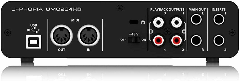 Behringer UMC204HD U-phoria USB Audio Interface