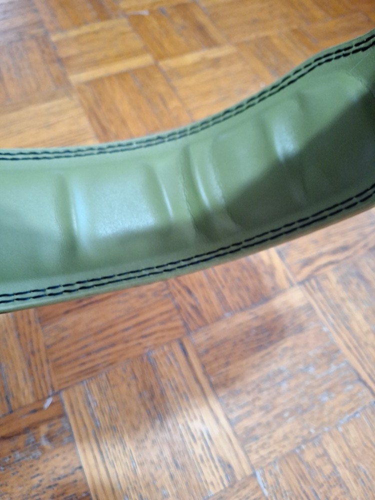 Uppper Weightlifting Belt Green Leather