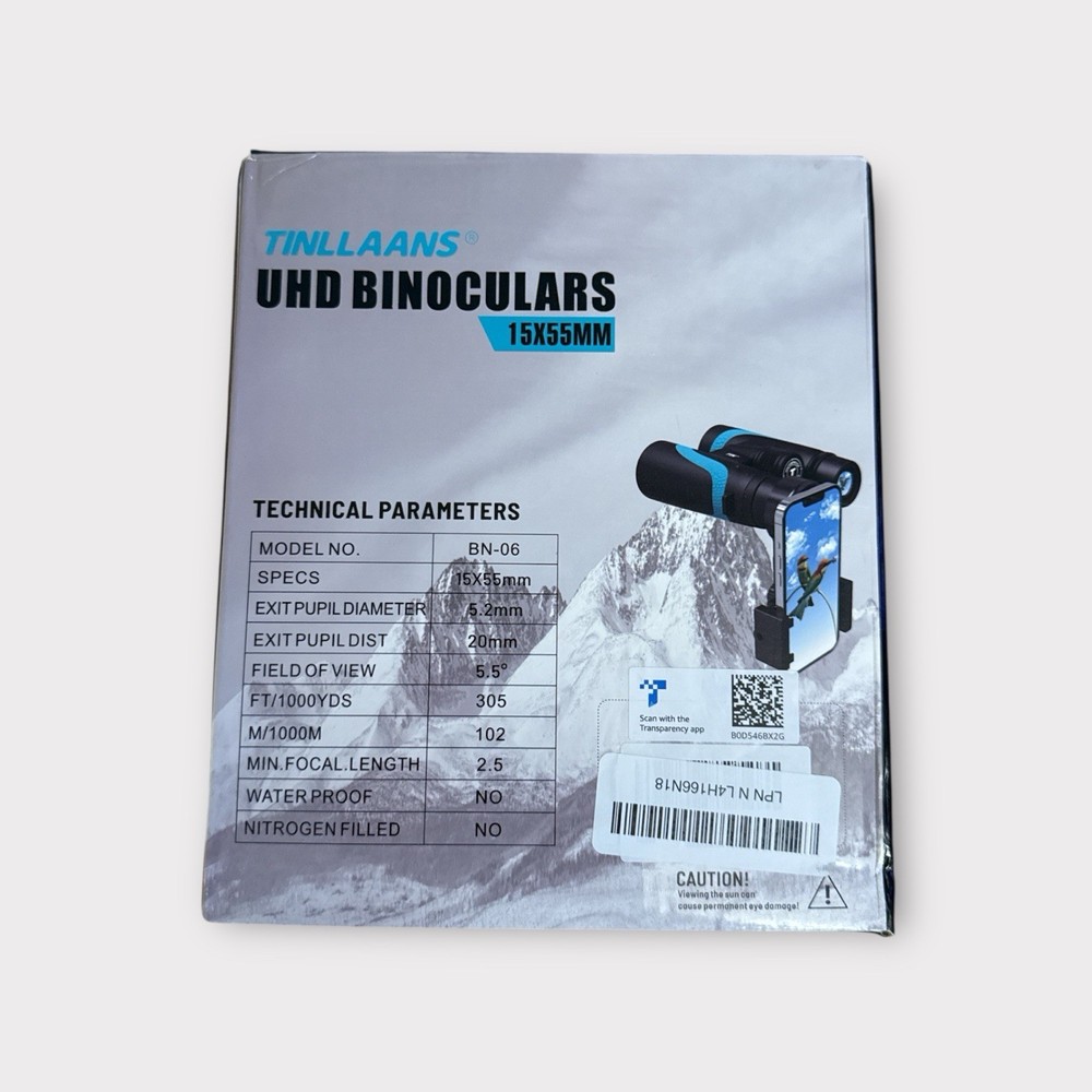 Tinllaans 15x55mm UHD Binoculars