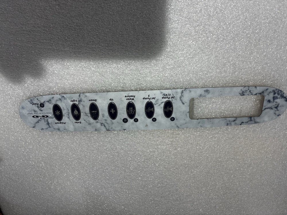 dimension 1 Spa Control Panel Overlay