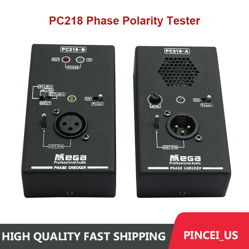 PC218 Phase Polarity Tester Checker Audio Speaker Microphone Sound Testing pe66