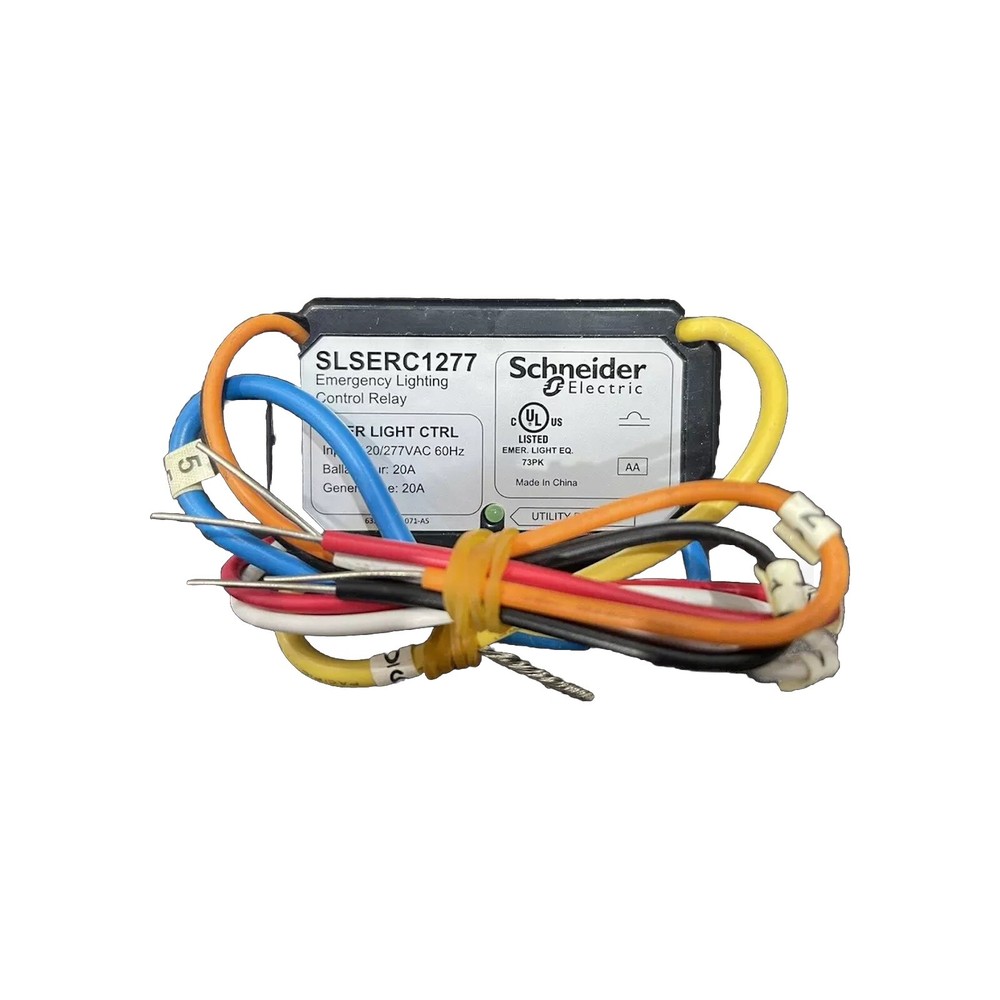 🔥(AN) SCHNEIDER, EMERGENCY LIGHTING CONTROL RELAY, SLSERC1277, SAME ☀️👣🔥👀
