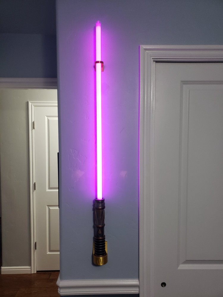 (Black) Lightsaber vertical holder wall mount display