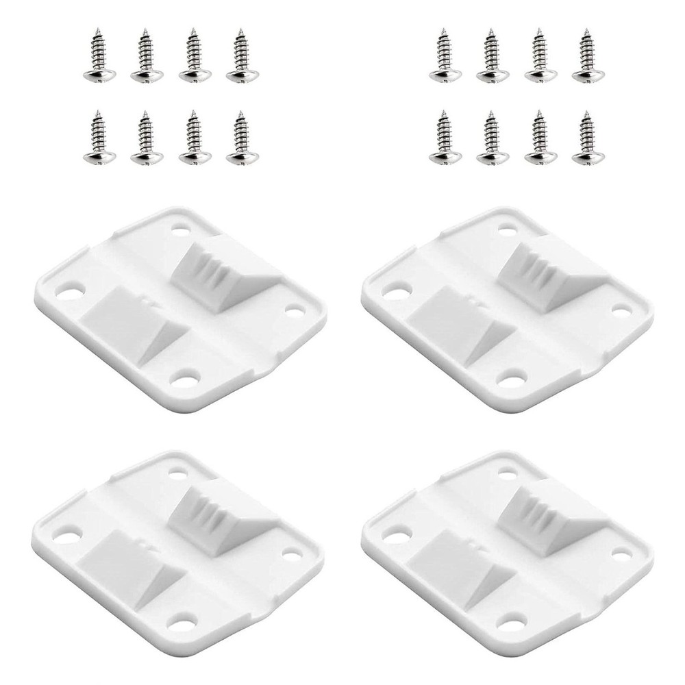 4PC Complete Cooler Lid Hinge Repair Kit Replacement Durable White For Coleman