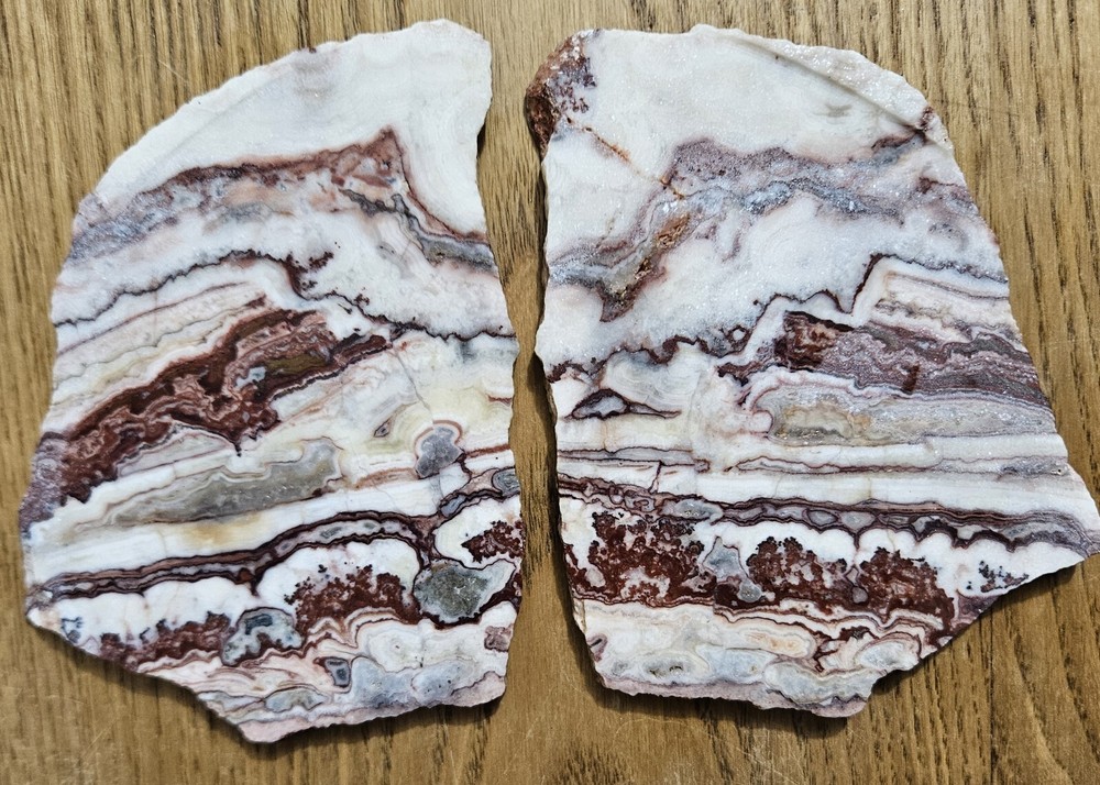 Strawberry Onyx Lapidary Slabs 287 Grams