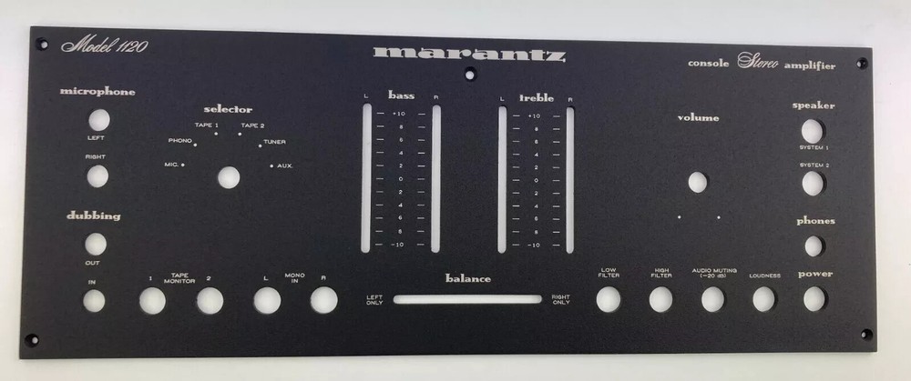 New! Marantz 1120 Receiver Front Panel Faceplate (Face Plate)