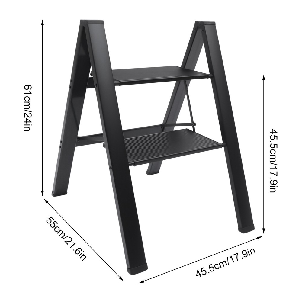 2 Step Folding Step Stool Portable Folding Ladder Stools For Adults Office Home