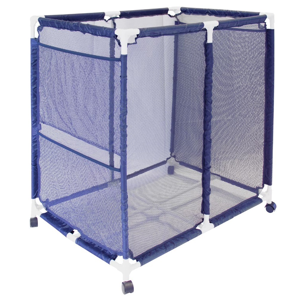 Bins Pool Storage Organizer Mesh Rolling Pool Equipment Bin