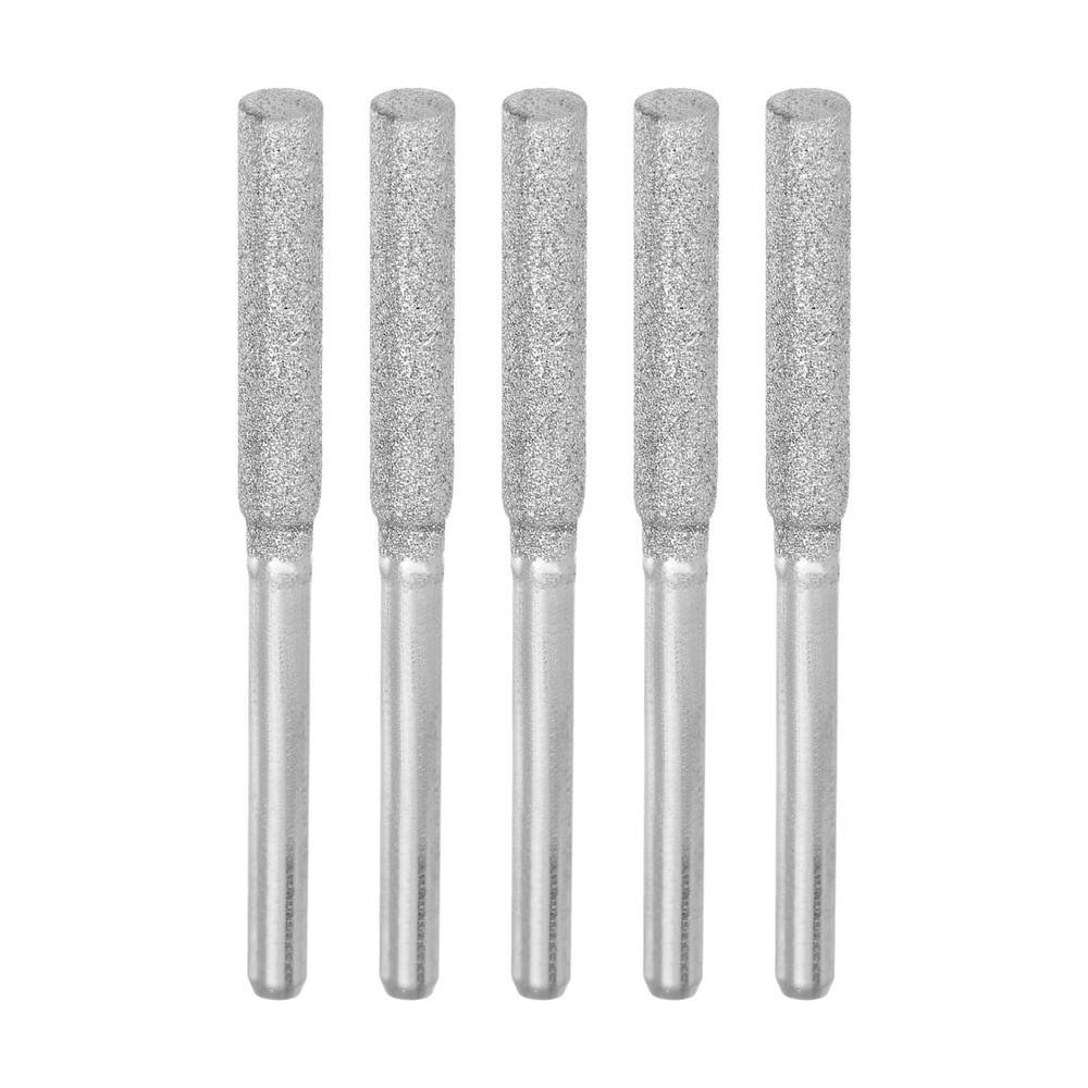 5pcs Diamond Chainsaw Sharpener Bits 5/32" 4mm Cylinder Head Chain Saw Grinder
