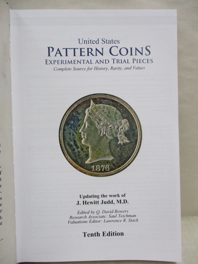Official Red Book Guide US Patterns & Experimental Pieces 10th Ed J Hewitt Judd