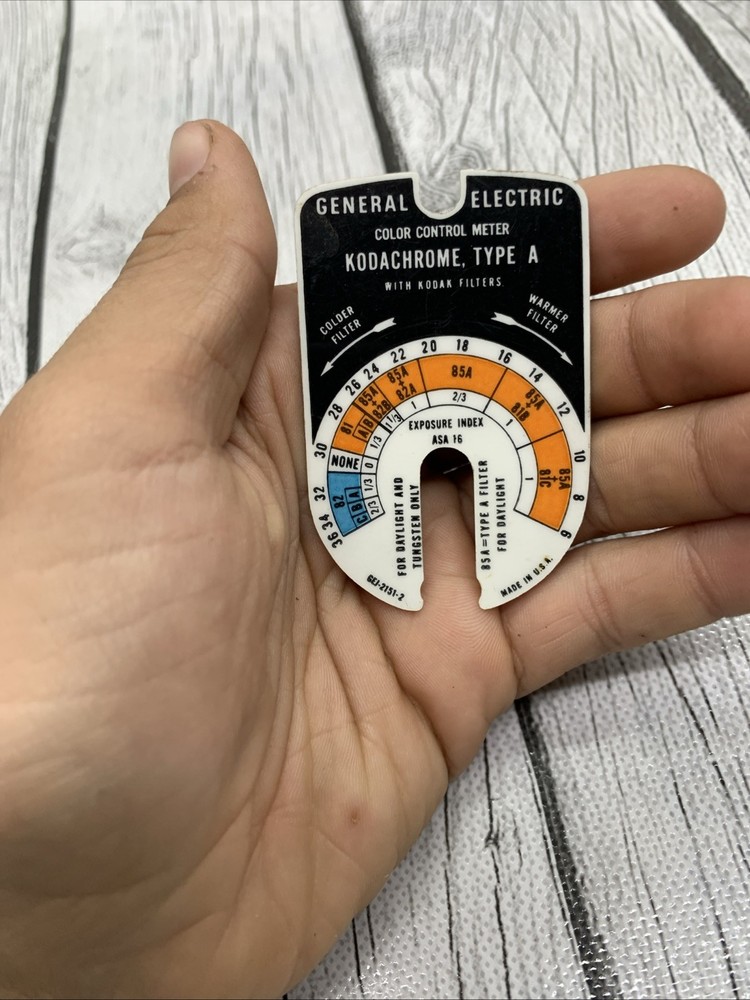 GENERAL ELECTRIC Color Control Meter SLIDES Only 3 All Different