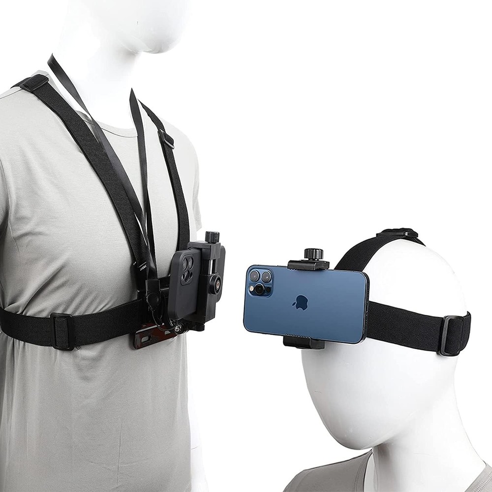 PellKing Mobile Phone Chest Strap Harness Mount Head Holder Kit for...