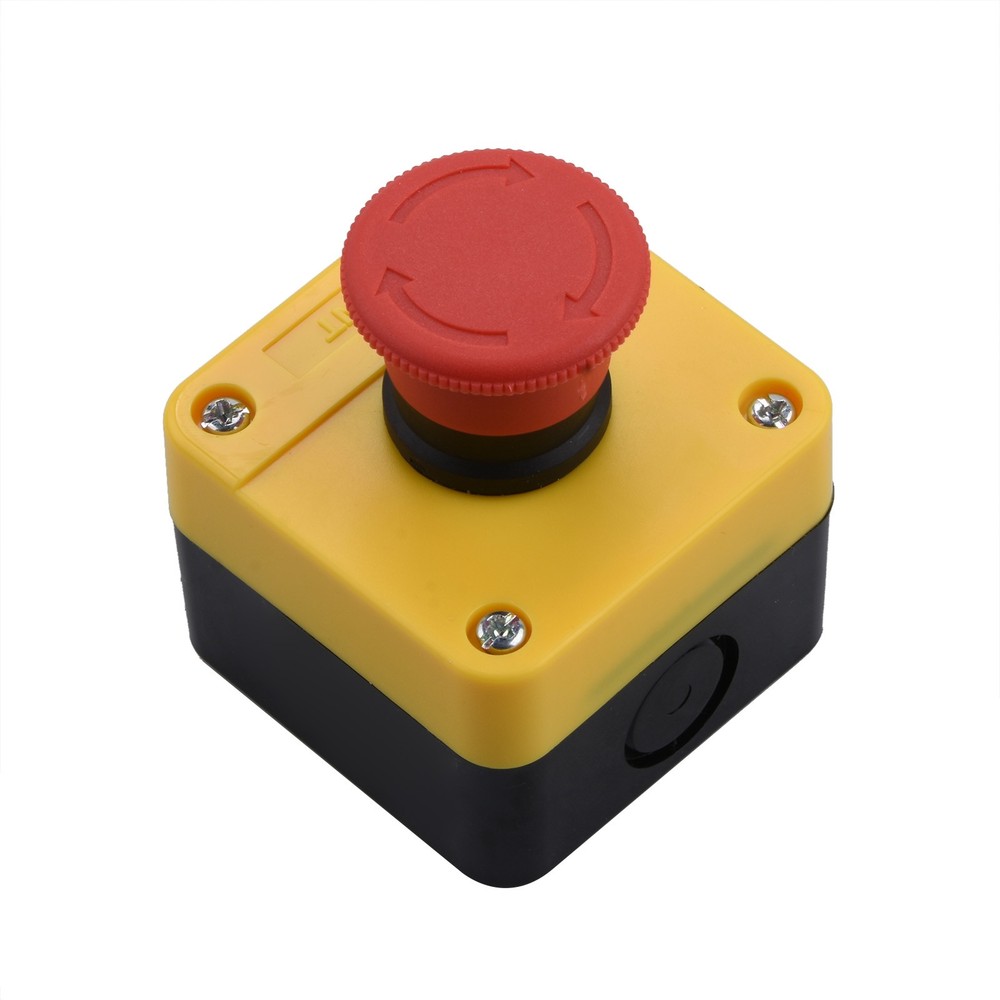 Red Emergency Stop Push Button Switch 660V 10A IP65 Weatherproof Replacement