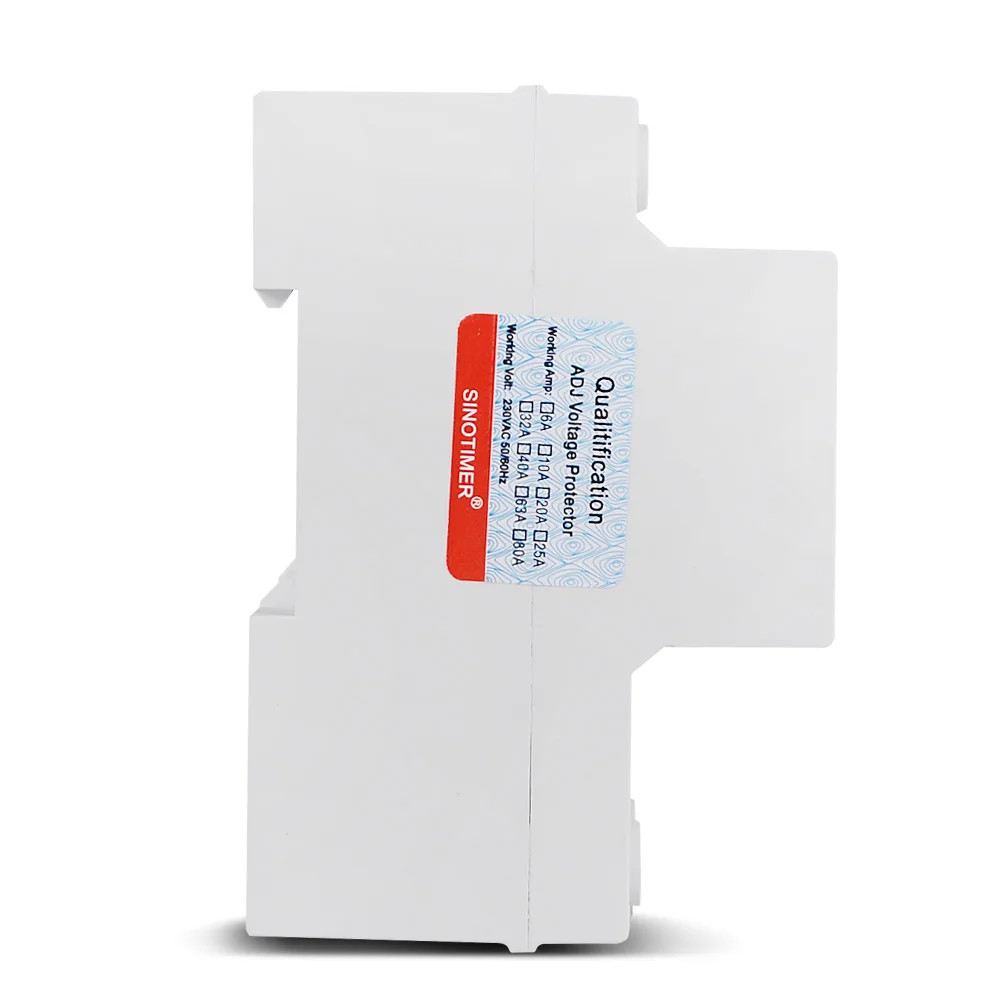 3Phase Voltage Protector Relay 380V 80A DIN Rail LCD Display Surge Limit Current