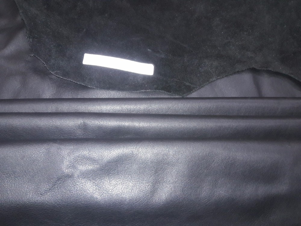 COWHIDE GENUINE LEATHER AMERICAN HIDE BLACK DIFFERENT SIZES