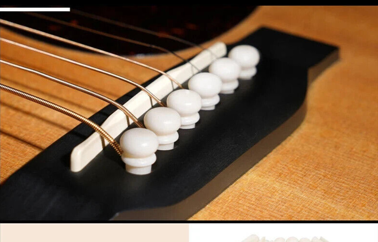 60x Guitar Unslotted Bone Pin String Peg Luthier White Non-slotted H00-N