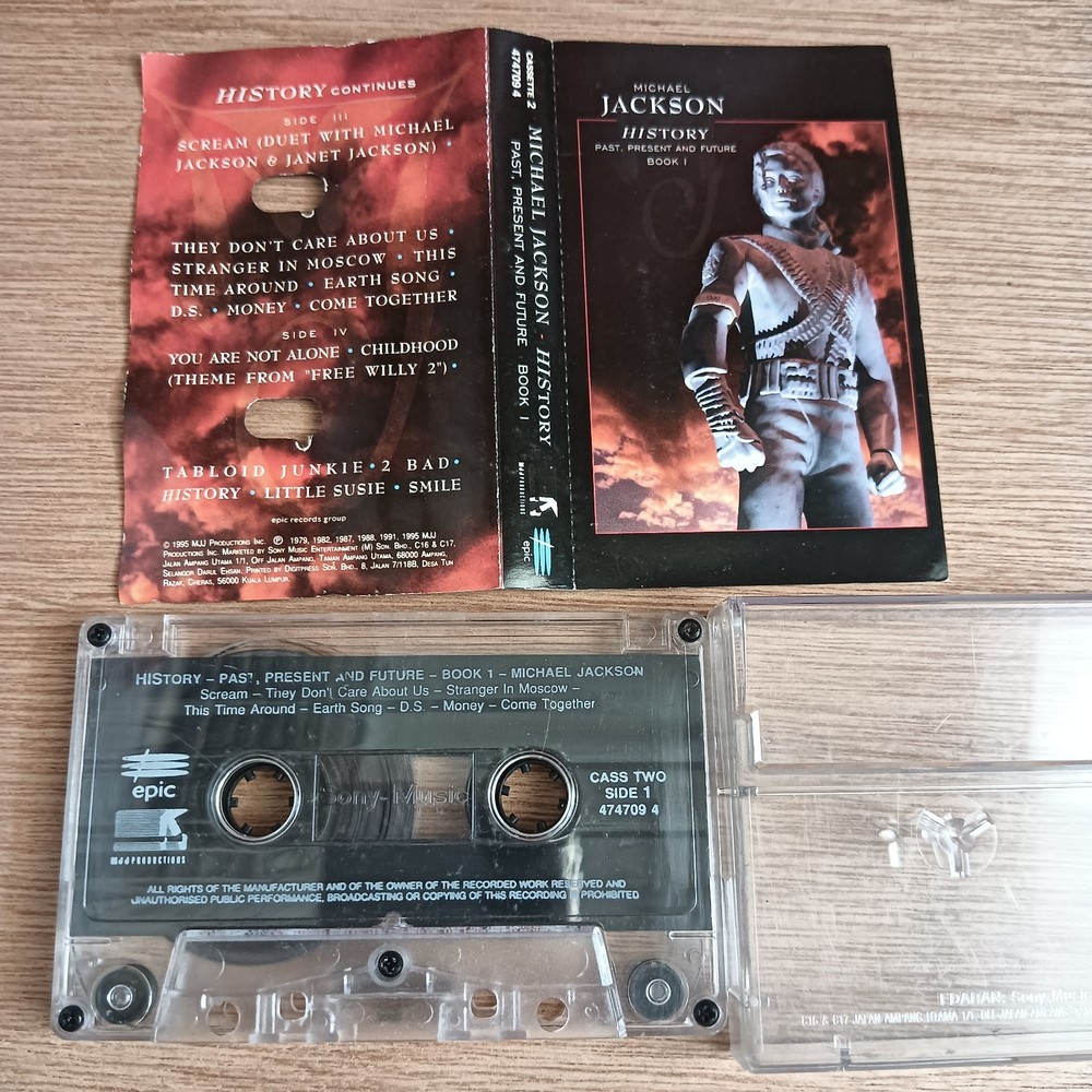 MICHAEL JACKSON - HISTORY - 2x Malaysia Cassette