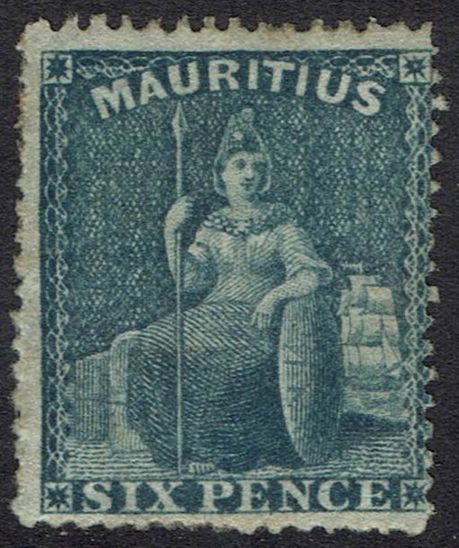 MAURITIUS 1862 BRITANNIA 6D