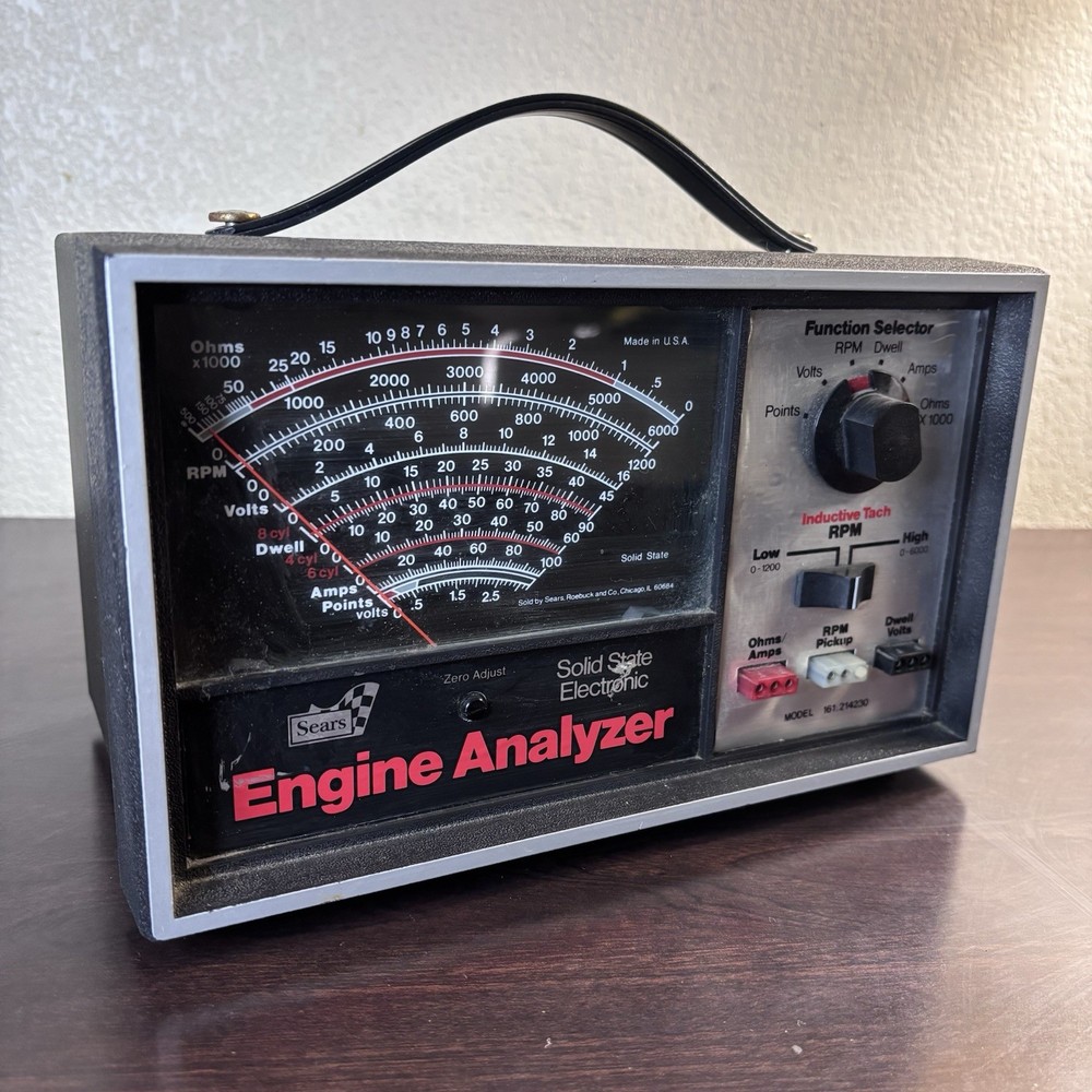 Sears Craftsman Model 161.214230 Solid State Electronic Engine Analyzer *NOTES*