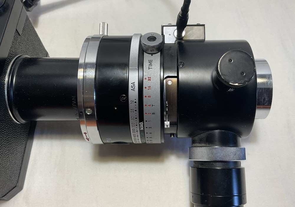 Nikon, Microflex, Adapter, EFM, with, M-35 camera, Nikon M-35 With EFM Microflex