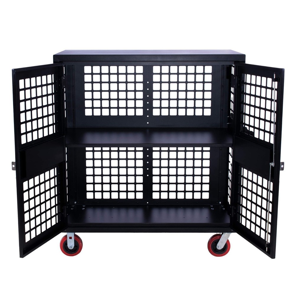 Security Cart 48" x 54" x 25" | Rolling, Locking Security Truck | Adjustable