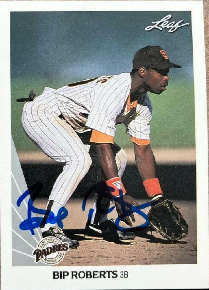 Bip Roberts Autographed 1990 Leaf #233