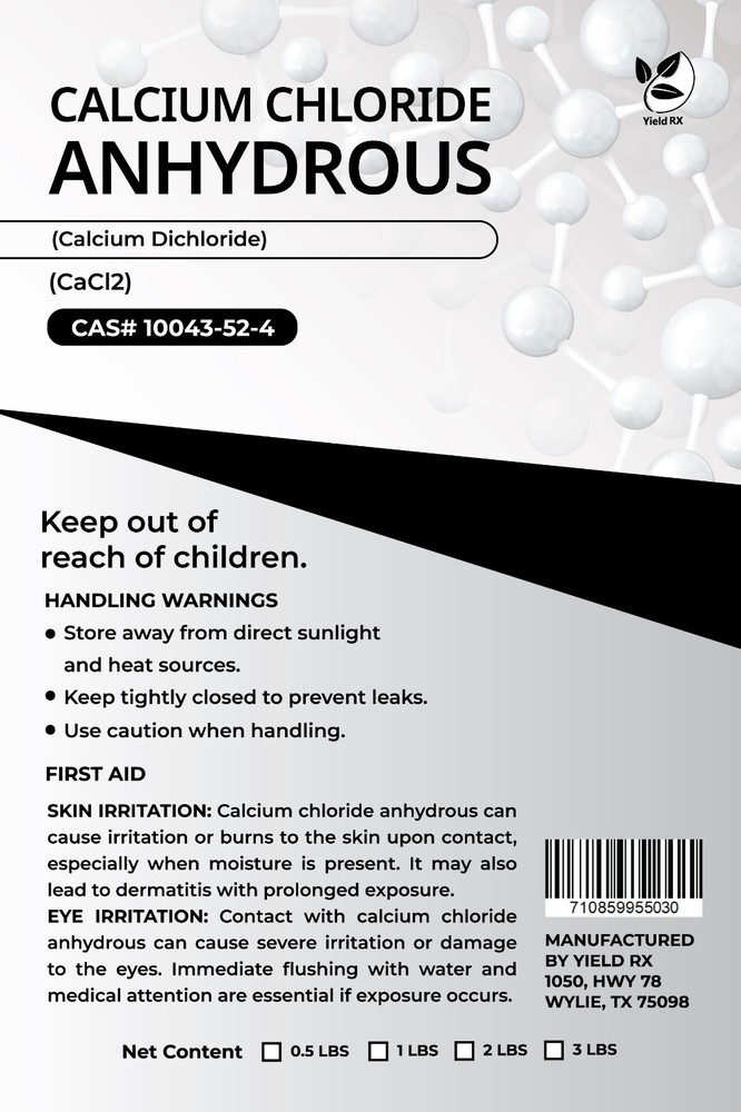 Yield RX Calcium Chloride Anhydrous (CaCl2) - Chemical