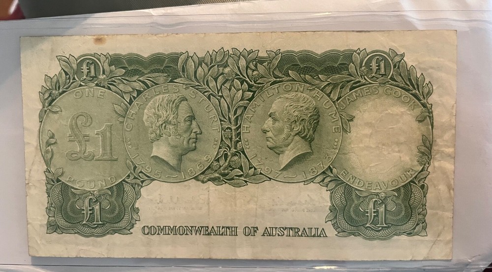 1961 Australia, 1 Pound banknote, VF , scarce !