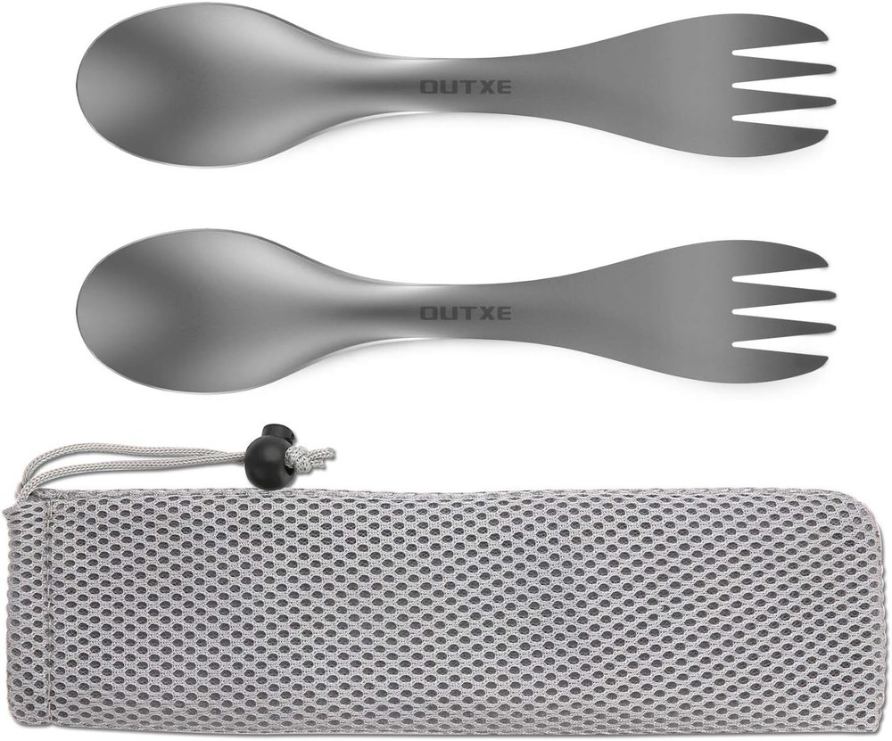 Titanium Spork 2 Pack Camping