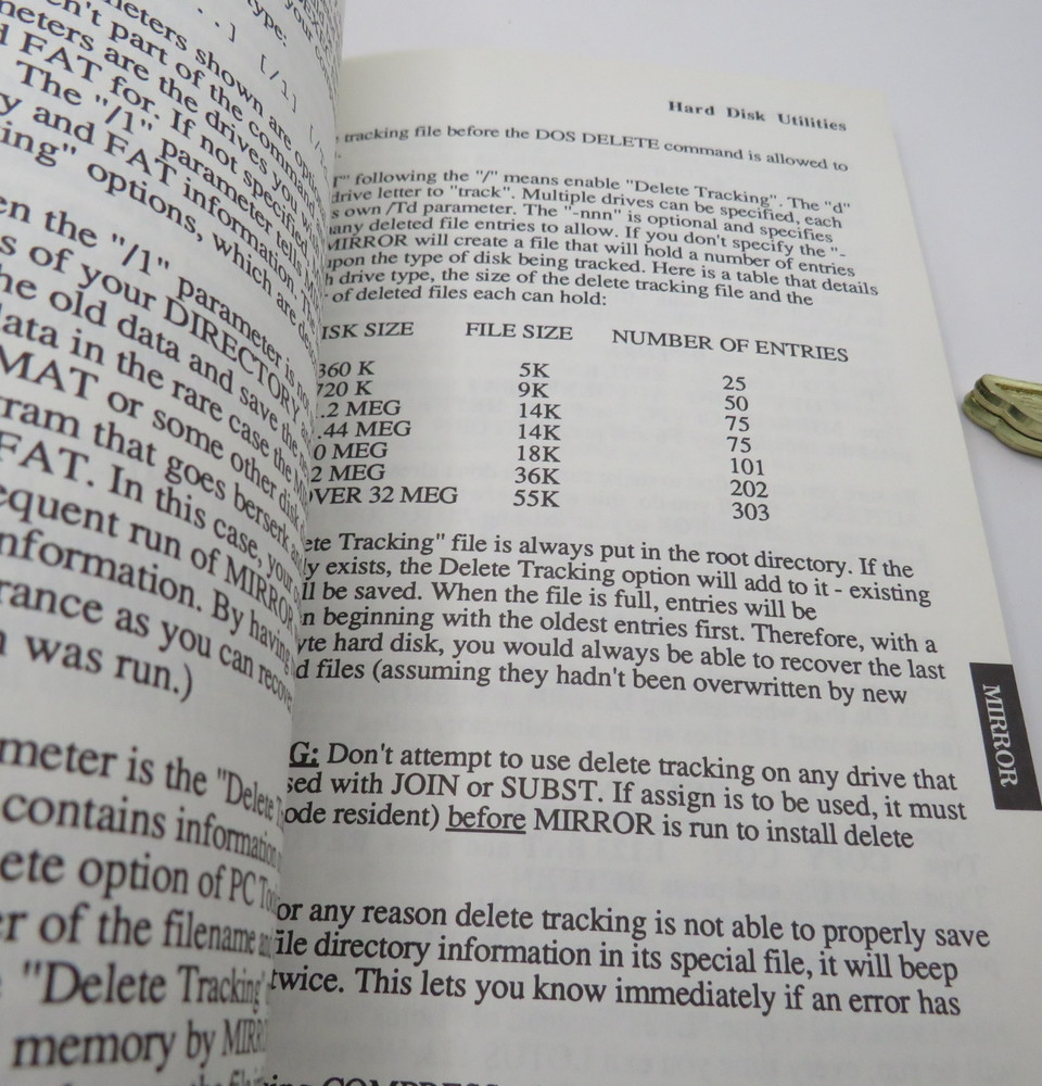 Vintage PC Tools Deluxe Central Point Software -Hard Disk Back Up Manual Only