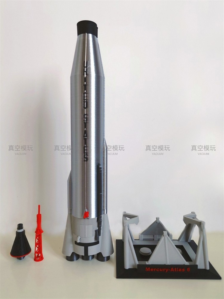 Finished Model 1/72 Mercury Atlas 6 Spacecraft Ground Launch Device 3D Printed