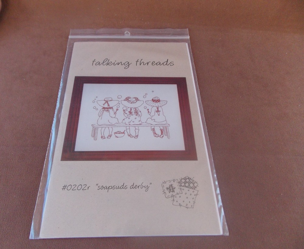 Soap Suds Derby Stitchery Pattern 0202r Talking Threads
