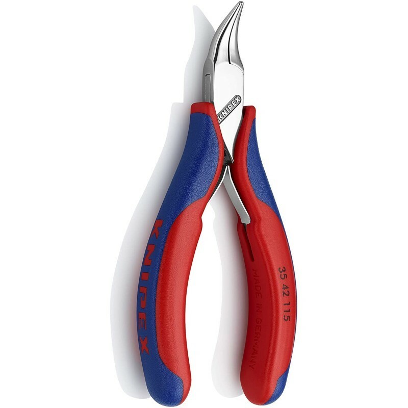 Knipex 4.5" Electronics Pliers Angled Half Round Nose