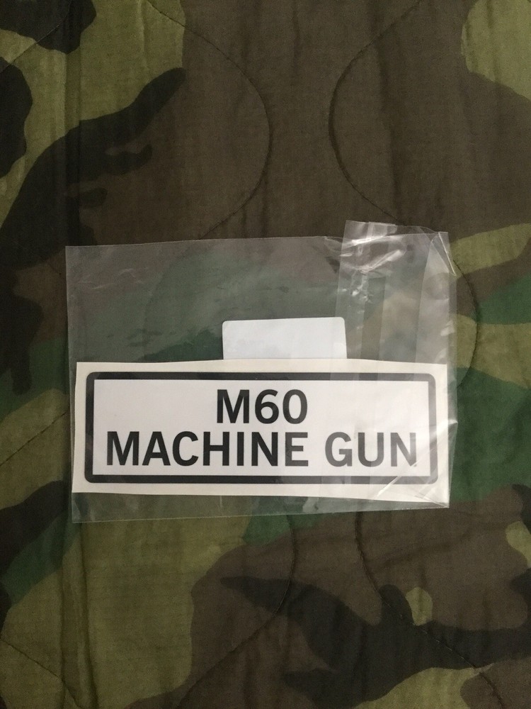 M60 DECAL MORAL PATCH/STICKER