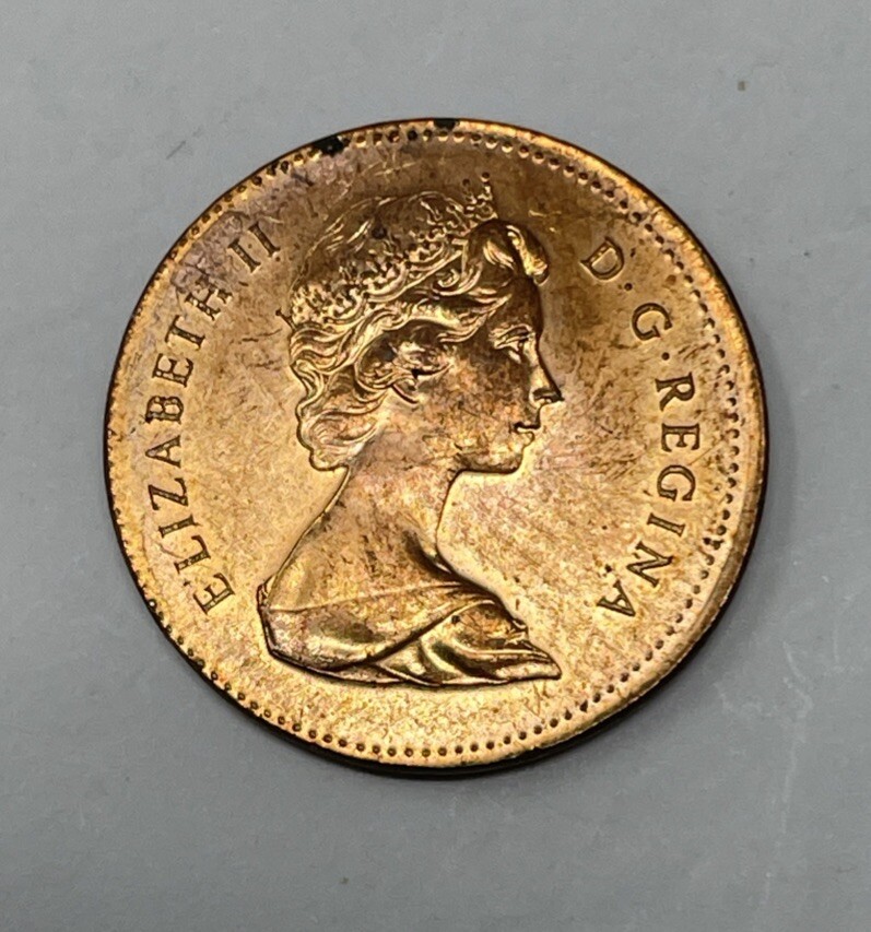 1979 Canada Major Error 1 cent Struck On 2.07g Foreign Planchet #C467