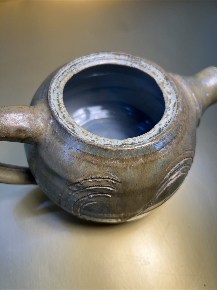 Unmarked Ceramic Teapot green