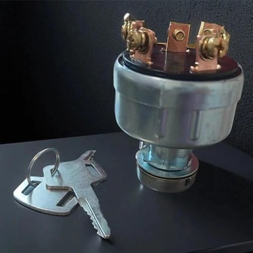 4 Position 6 Wire Ignition Switch-Includes 2 Keys, Perfect for Tractors,