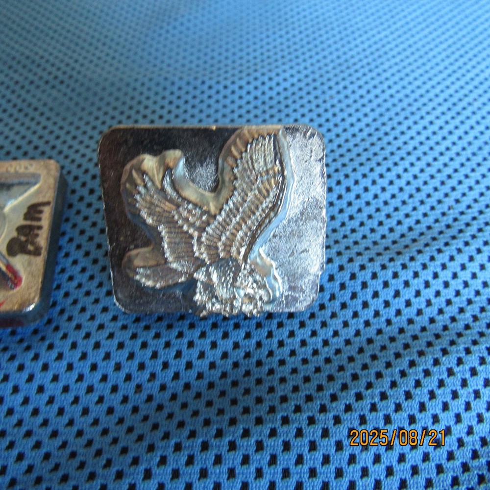 Lot 2-Craftool Leather Stamp Tools Set-Eagle Head-Flying Eagle-#8344 & #8369