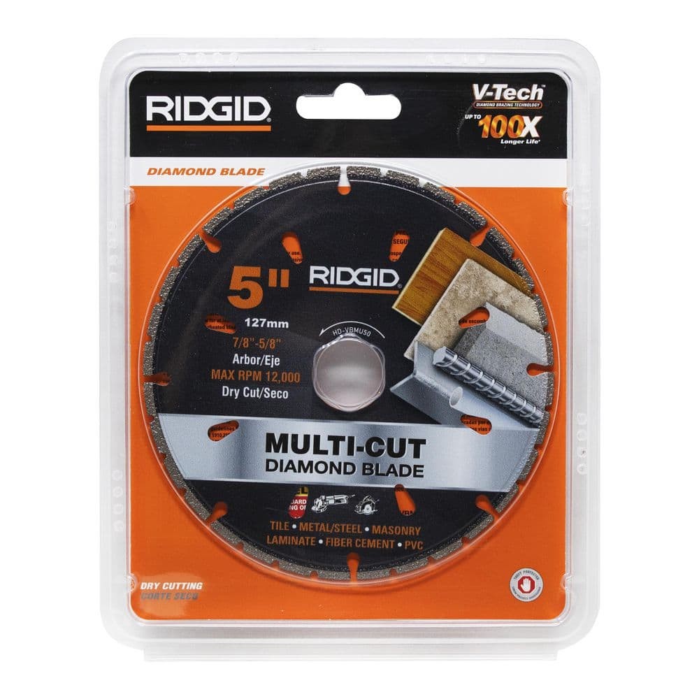 RIDGID 5 in. Diamond Multi-Cutting Blade