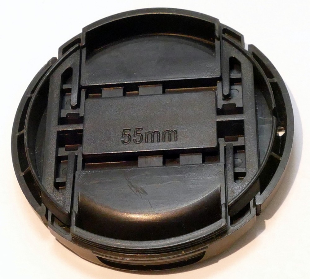 55mm Lens Front Cap snap on type plastic