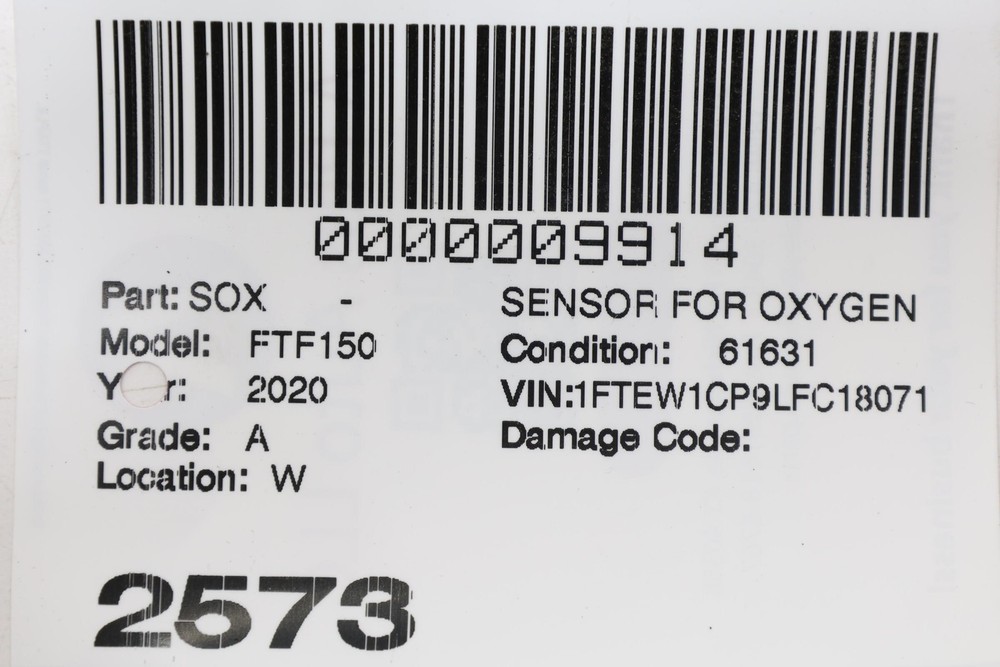 2015 - 2020 FORD F-150 FRONT EMISSION SYSTEM RIGHT LAMBDA O2 OXYGEN SENSOR OEM
