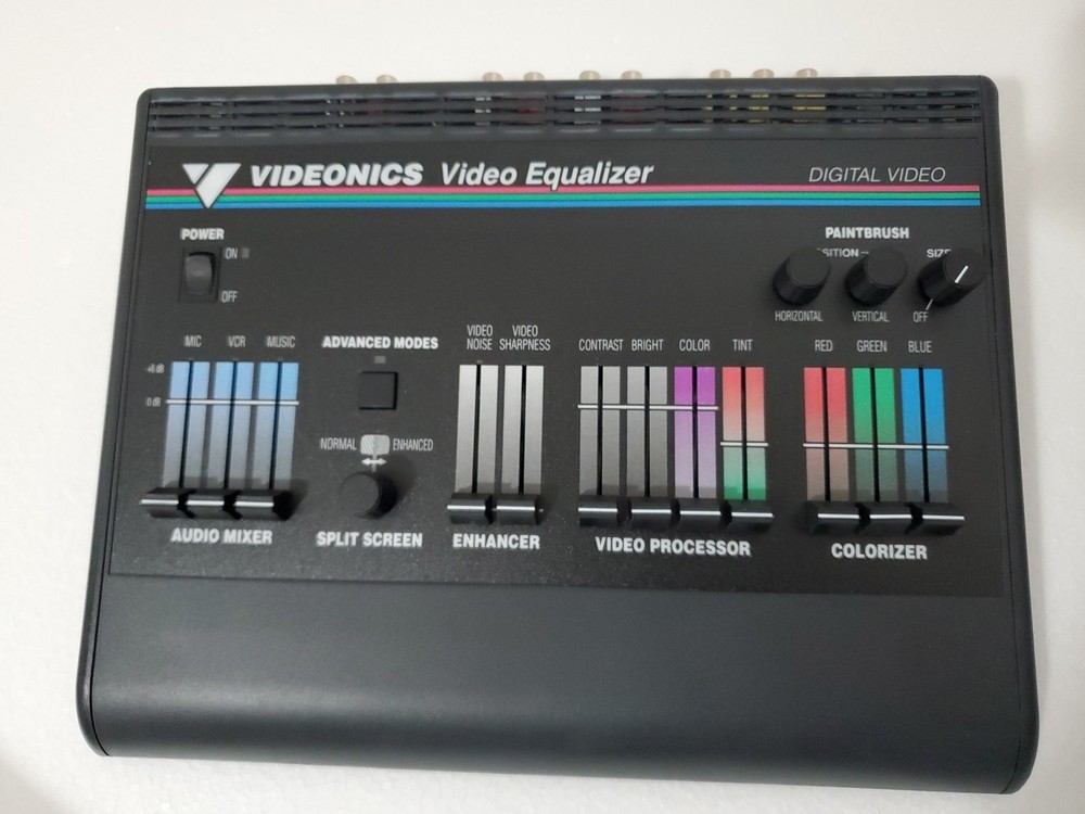 Videonics Video Equalizer Model VE-1 Processor Colorizer & Audio Mixer S-Video