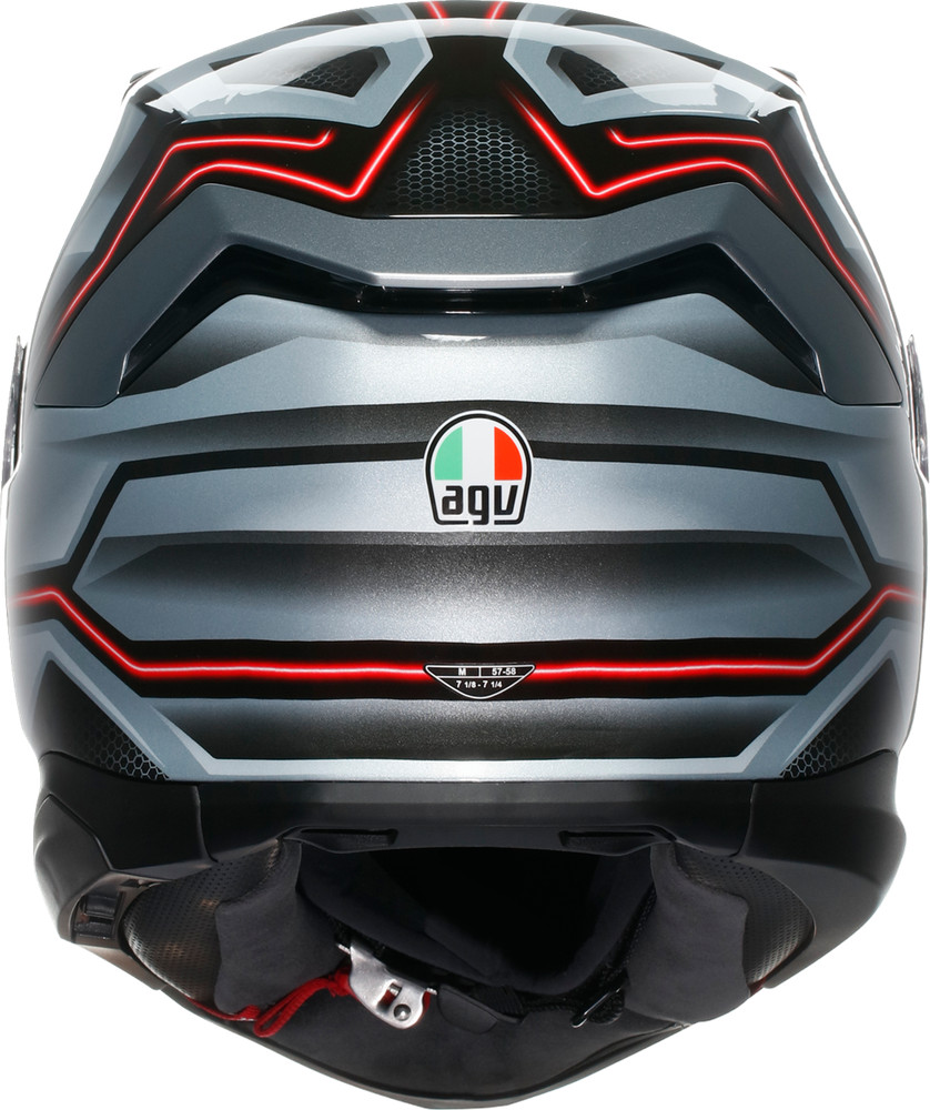 AGV K7 Helmet - Jaeger - Black/Silver - Medium 2118399004-005-M