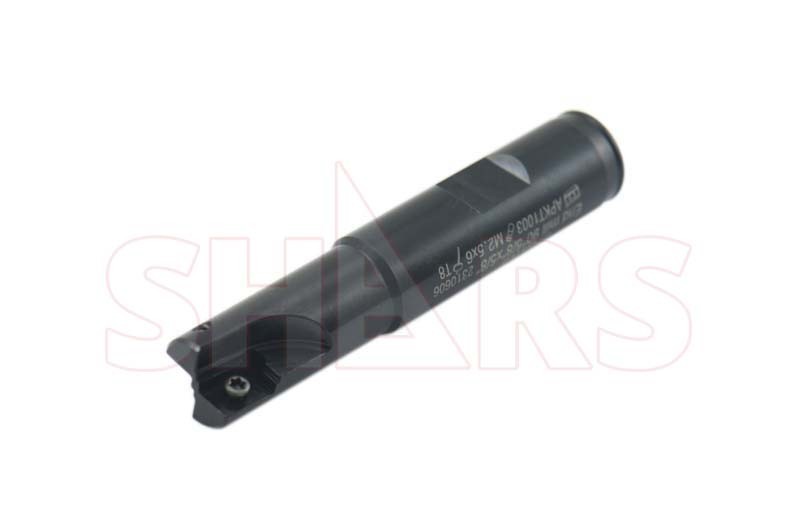 Shars CNC 5/8" 90° Indexable End Mill + 2 APKT1003 Carbide Inserts ![